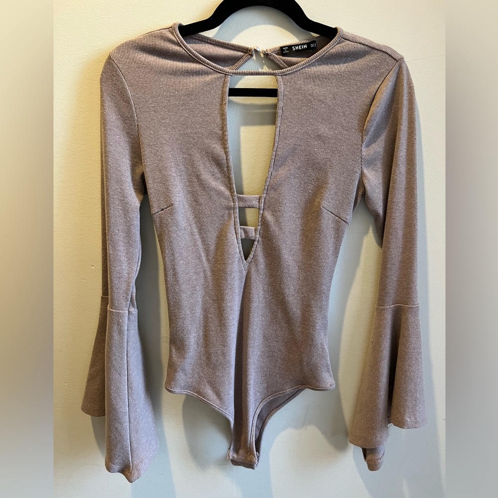 SHEIN Beige Bodysuit